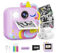 Cámara instantánea para niños, color morado