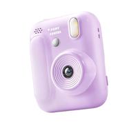 Cámara instantánea para niños con impresión térmica en color de papel de 4 rollos, diseño portátil integrado para principiantes, impresora fotográfica a color para niños