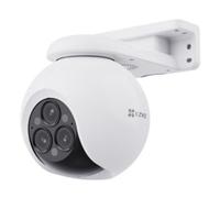 EZVIZ 12MP Cámara Vigilancia WiFi Exterior con Triple Lente, 3 × 2K+ Cámara IP de Seguridad 360°,Visión Nocturna en Color,IA Detección Persona/Vehículo,12× Zoom,Sirena,Alexa,Impermeable,H80F Multi