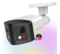 Cámara IP Panorámica 8MP 4K, Lente 2,8 mm 170, Compatible con Hikvision, Seguridad para el Hogar