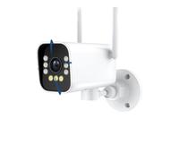 Cámara IP Wifi 4K PTZ de 8MP for exteriores, cámara de vigilancia H.265, seguimiento automático de Audio, cámara tipo bala de 2MP, protección de seguridad for el hogar, ICSEE(UK Plug,4MP NO SD Card)