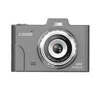 Cámara jixopn HD1080P48MP CCD con zoom 2.5K8X, ideal para principiantes en vlogging (negra).