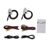 cámara Lateral Coche; cámara Retroceso - Cámara Lateral AHD 720P, Gran Angular 85°, IP67 - Visión Nocturna, Sensor Inteligente, Instalación rápida (Blanca)