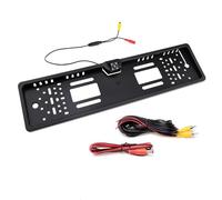 Cámara Marcha Atrás Automóvil Cámara Visión Trasera para Matrícula Coche Marco Europeo Impermeable Nocturna Marcha Atrás 4 Luces LED