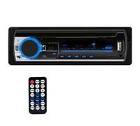 Cámara Marcha Atrás Automóvil Radio Coche 1 DIN Reproductor MP3 FM Audio Música USB SD Digital Bluetooth Ranura para Tarjeta Entrada Auxiliar(24V)