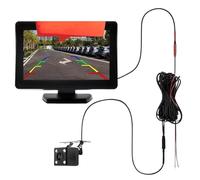 Cámara Marcha Atrás Cámara De Vista Trasera Coche, Monitor Pantalla LCD TFT 4,3 Pulgadas Grado Amplio, Juego 2 En 1 Respaldo