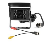 Cámara Marcha atrás Cámara Visión Trasera para Autobús Camión Furgoneta Autocaravana CCD De 4 Pines Impermeable para Aparcamiento 12 V/24 V 18 LED IR 4 Pines