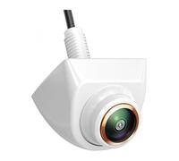 Camara Marcha Atras Cámara Visión Trasera para Coche Blanca AHD 1080P Ajuste 360° Línea Trayectoria Dinámica para Monitor Vídeo DVD Android(HD720P Camera)