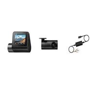 Cámara Marcha Atrás Coche Cámara Salpicadero para 70mai A200 Doble Canal, 1080P HDR, Pantalla IPS 2" DVR para Coche Aplicación WiFi Campo Visión 130°(A200-1 Set n UP03,128GB TF Card)