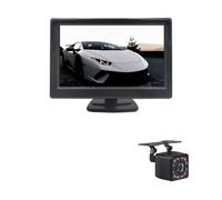 Cámara Marcha Atrás Coche Monitor para Coche 5 Pulgadas TFT LCD HD Digital 16:9 800 * 480, Entrada Vídeo Bidireccional Cámara Visión DVD VCD(204-IR Camera)