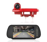 Cámara Marcha Atrás Coche Pantalla Visualización Espejo Retrovisor 7 Pulgadas con Cámara Marcha Atrás Estacionamiento para Opel para Vivaro 2014(with Bracket)