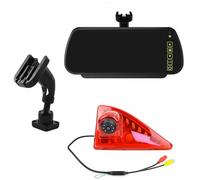 Camara Marcha Atrás Coche para Master para MK3 2010+ Cámara De Visión Trasera Cámara De Marcha Atrás con Luz De Freno Alto con Kit De Monitor(7 Inch Rear View)