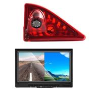 Camara Marcha Atras Coche para Nissan para NV400 2010-2019 Monitor 7 Pulgadas Cámara Visión Trasera HD 720p Tercera Luz Freno Nocturna