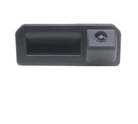 Cámara Marcha Atrás Coche para Skoda para Karoq para KODIAQ para Cayenne para Polo para Bora Cámara Visión Trasera Coche AHD 1080P Manija Maletero(Fixed Ruler Line)