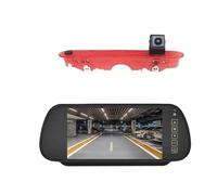 Camara Marcha Atras para Benz para Citan 2012-2021 Pantalla De Espejo Retrovisor De 7 Pulgadas con Cámara para Luz De Freno De Coche Cámara Reserva Coche(Without Bracket)