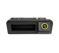 Cámara Marcha Atrás para Skoda para Octavia para Fabia para Yeti AHD 1080P cámara para asa de Maletero de trayectoria dinámica(Amarillo)