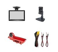 Camara Marcha Atras para Tracffic 3 2014 Monitor LCD De 5 Pulgadas con Ventosas Y Soportes, con Cámara para Luz De Freno Cámara Reserva Coche