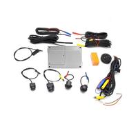 Camara Marcha Atras Visión Envolvente 3.5D 4K Universal para Coche HD De 360 Grados, Conducción con Visión Aves, Cámara 4 Canales AHD 1080P DVR(16g)