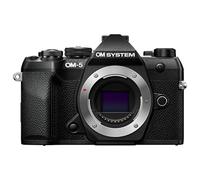 Cámara Micro Cuatro Tercios OM SYSTEM OM-5 Mark II, Sensor Live Mos de 20 MP, estabilización de Imagen de 5 Ejes, Sellado contra la Intemperie IP53, Disparo de Alta resolución a Pulso de 50 MP, Negro