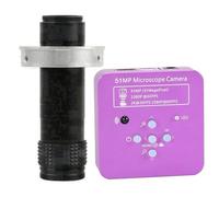 Cámara microscópica Digital Electrónica Industrial, 51MP, 2K, 1080P, HDMI, USB, para reparación de teléfonos, soldadura y lente de montaje en C 120X