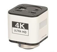 Cámara microscopio industrial 4K UHD 30fps con sensor integrado USB y salida para investigación científica, laboratorio de enseñanza digital y visión artificial en aluminio