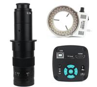 Cámara microscopio USB HDMI de 48 MP 4K 1080P con zoom C, luz LED, imagen digital, reparación de teléfono (D15 x 1,5 mm)