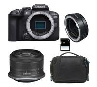 Cámara Mirrorless Canon EOS R10 24.2MP RF-S 18-45mm IS STM WiFi BT + Bolsa + Tarjeta SD