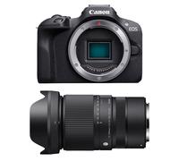 Cámara Mirrorless Canon EOS R100 24.1MP 4K UHD WiFi BT + Sigma 16-300mm F3.5-6.7