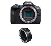 Cámara Mirrorless Canon EOS R100 24.1MP4K UHD Sensor APS-C WiFi BT + Anillo EF-EOS R