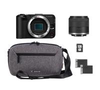 Cámara mirrorless Canon EOS R50 V + Objetivo RF-S 14-30mm F4-6.3 IS STM PZ + Bandolera + Tarjeta SD + Batería de repuesto