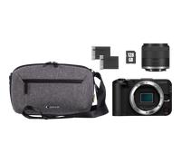 Cámara mirrorless Canon EOS R50 V + Objetivo RF-S 14-30mm F4-6.3 IS STM PZ + Mochila + Tarjeta SD + Batería de repuesto