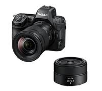 Cámara Mirrorless Nikon Z8 45.7MP 8K 24-120mm f/4 + 28mm f/2.8 Sensor Full-Frame USB-C
