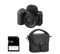 Cámara Mirrorless Sony ZV-E10 II 26MP 16-50mm f/3.5-5.6 OSS II 4K UHD WiFi + Tarjeta SD + Bolsa