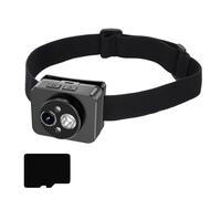 Cámara montada en la cabeza, gran angular de 120°, visión nocturna, faros delanteros para motociclismo, aventura, cámara montada en la cabeza