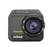 Nilox XPOCKET Action CAM, Cámara Deportiva Compacta 4k a 30fps, Pantalla LCD de 2.1’’, Conexión WiFi, Batería 1050mAh, Sumergible hasta 21m Sin Funda