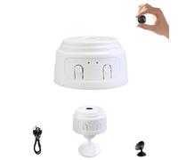 Cámara oculta, cámara espía WiFi oculta, 1080p HD Video Cloud y almacenamiento SD, mini cámara oculta con detección de movimiento, control de aplicación de cámara de video de monitor pequeño (blanco