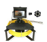 Cámara para Desagües, Cámara de alcantarillado, cámara inspección tubería con contador medidores 1 DVR 6 GB Endoscopio industrial drenaje impermeable IP68 5600MHA Batería 4.3 pulgadas(10m)