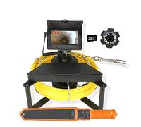 Cámara para Desagües, Cámara de alcantarillado inspección tubería con 1 DVR 6 GB Endoscopio industrial drenaje 4.3 pulgadas IPS Monitor color IP68 5600MHA Batería(30m)