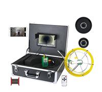 Cámara para Desagües, Cámara de alcantarillado inspección tuberías 9 pulgadas WIFI Inalámbrico 1 7 mm Video del sistema cámara endoscopio industrial impermeable 2 0m/30m/40m/50m(F9119WF-30M)