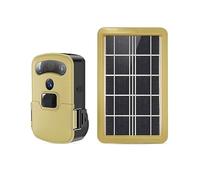 Cámara para jardín. Cámara de Vida Silvestre WiFi, cámara rastreo, inalámbrica for Juegos Caza con Panel Solar, Impermeable for monitoreo y exploración(with Solar Panel)