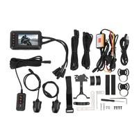 Cámara para Moto 2K 30fps, Dual Lente Gran Angular 150°, Pantalla IPS de 3 Pulgadas - Impermeable IP67, Grabación Automática, Ideal para ATV y UTV