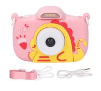 Cámara para niños 2.4 Pulgadas 1080p 8X Zoom led Flash Linda Mirada grabación de Video para niños para al Aire Libre en Interiores al Aire Libre (Rosa)