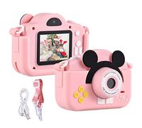 Cámara para Niños, Andoer Camara Digital para Niños, 1080P 2.0" Camara Fotos Infantil, Selfie Video Cámara con Zoom 4X, Correa, Regalos Ideales para Niños Niñas de 3-10 Años, Rosa