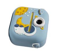 Cámara para niños con forma de dinosaurio, impresora fotográfica instantánea, grabadora de video 1080P, pantalla de 2.4 pulgadas, batería de 400 mAh, herramienta de aprendizaje lúdica, cámara digital