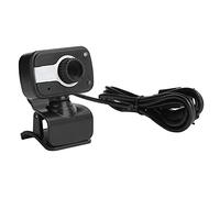 Cámara para PC, Webcam USB de Clip con micrófono Integrado, Webcam Plug and Play para reuniones en Video, cámara Web de ángulo Ajustable con Puerto de Audio de 3,5 mm para