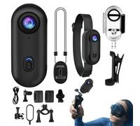 Cámara Para Pulgar - Cámara De Acción Portátil De 6,45 X 2,8 X 2 Cm, Cámaraa Portátil De Cuerpo Pequeño | Dispositivo Vlogging Compacto Impermeable Para Motocicleta, Bicicleta, Ciclismo, Gimnasio, S