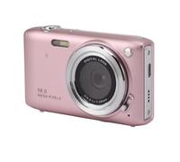 Cámara Pequeña para Adolescentes, Cámara Digital 4K, Pantalla IPS de 2,88 Pulgadas, Modo de Belleza Automático, Zoom 16X para Vlogging (Pink)