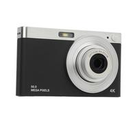 Cámara Pequeña para Adolescentes, Cámara Digital Portátil Anti-Jitter, Luz de Relleno, Pantalla HD IPS de 2,88 Pulgadas, 50 MP (Negro)