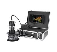 Cámara Pesca Submarina, Buscador de peces de la cámara de la cámara de pesca subacuática de 7 pulgadas de 20 m 50m 100m IP68 Impermeable 38 Le Cámara giratoria DS de 360 grados(F8200B-2L-100M)