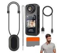Cámara POV genérica, Hands- Thumb Action Camcorder, Compact HD Sports Camera, 180° Wide-Angle Lens, 2,7 k Alta Resolution Video, Travel Pet Walking Baby Cycling, 2,56 x 0,98 x 0,98 pulgadas